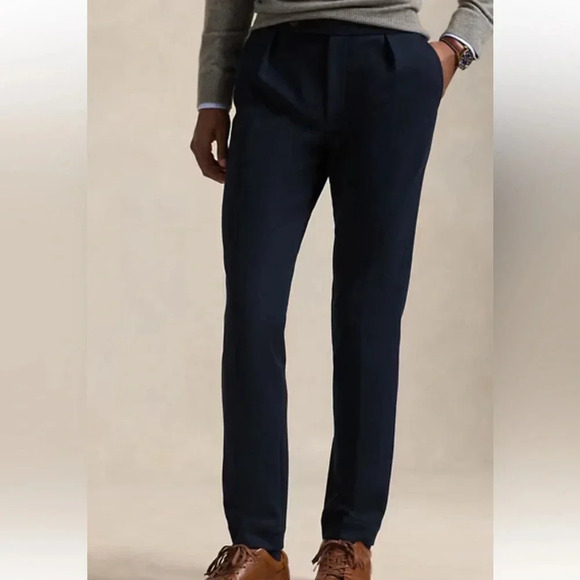 Ralph Lauren Total Comfort Navy Trousers - Picture 7 of 8